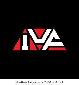 Diseño del logotipo de la letra del triángulo de IUF con forma de triángulo. Monograma de diseño del logotipo del triángulo de IUF. Plantilla de logotipo vectorial de triángulo IUF con color rojo. Logo triangular del IUF Diseño sencillo, elegante y lujoso.