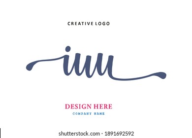 IUU lettering logo is simple, easy to understand and authoritative