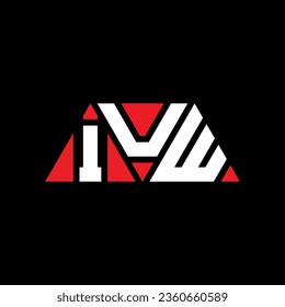 IUW triangle letter logo design with triangle shape. IUW triangle logo design monogram. IUW triangle vector logo template with red color. IUW triangular logo Simple, Elegant, and Luxurious design.