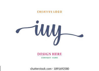 IUY lettering logo is simple, easy to understand and authoritative