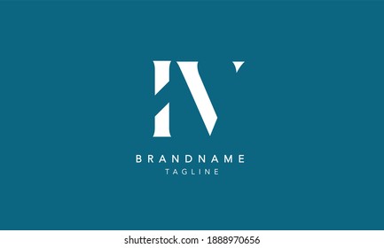 Iv Alphabet Initial Letter Monogram Icon Stock Vector (Royalty Free ...