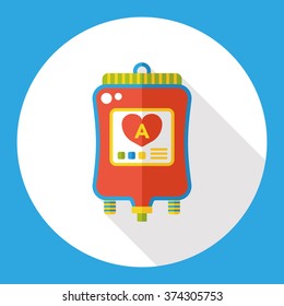IV bag flat icon