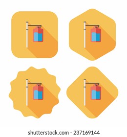 IV bag flat icon with long shadow,eps10