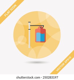IV bag flat icon with long shadow,eps10
