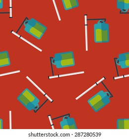 IV bag flat icon,eps10 seamless pattern background