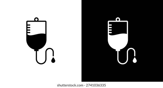IV bag icon fill vectors set for ui.