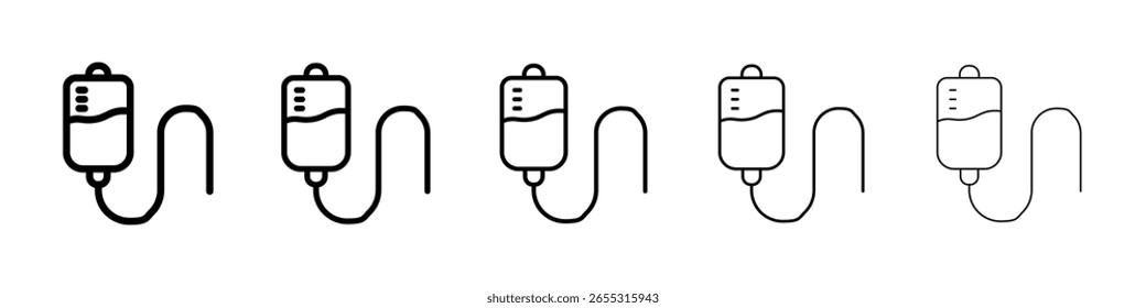 Icono de bolso IV llenado concepto de signo plano para el Diseño web.