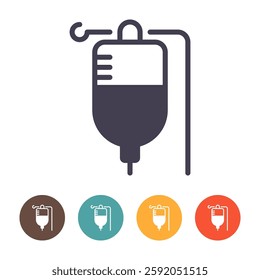 IV bag icon, Infuse Icon 