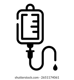Icono de la bolsa IV, icono de infusión 