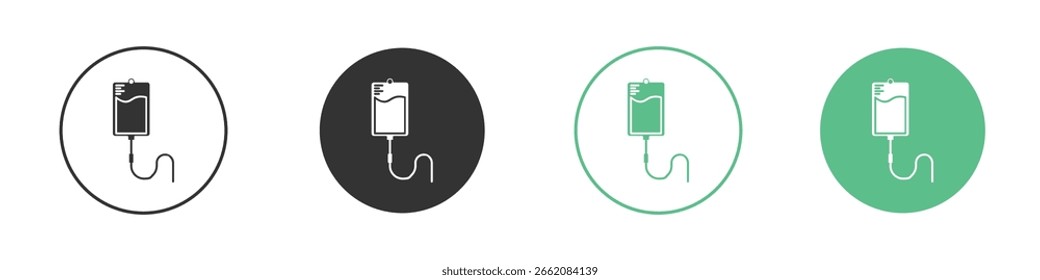Icono de bolso IV Minimal Flat Line Vector Icon Set.