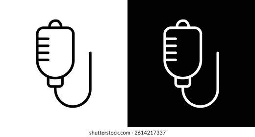 IV bag icon outline collection for web design