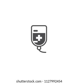 IV bag icon vector