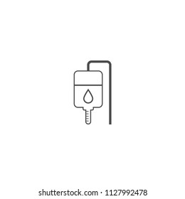 IV bag icon vector