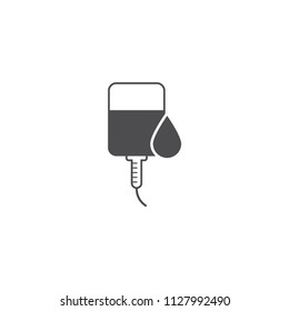 IV bag icon vector