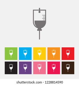IV bag icon - Vector