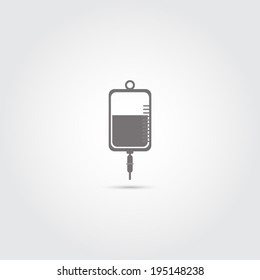 IV Bag Icon - Vector