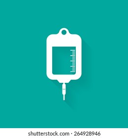 IV Bag Icon - Vector