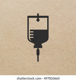 IV Bag Icon - Vector