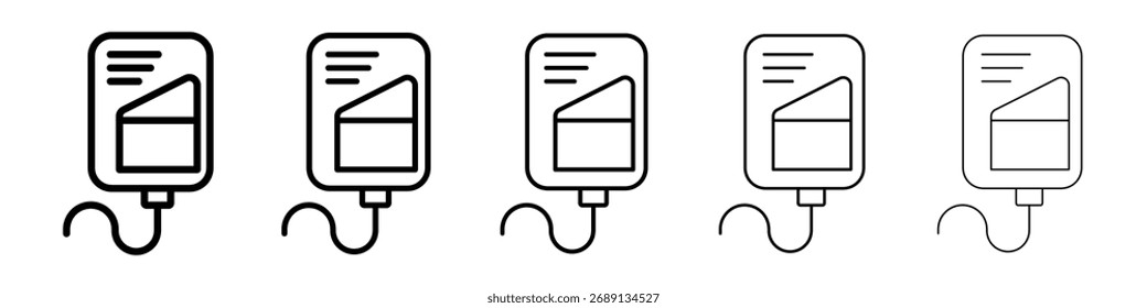 IV Tasche Symbol Vektor Kunst Illustration