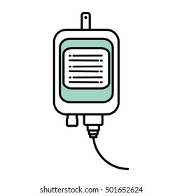 iv bag medical isolated icon vector illustration design