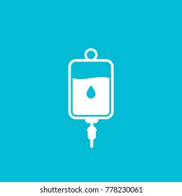 Iv Bag Medical Vector Icon