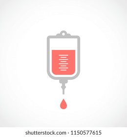 Iv bag vector logo illustration isolated on white background