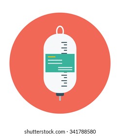 
IV Drip Colored Vector Icon
