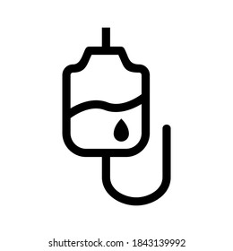 iv icono de goteo o logotipo símbolo de signo aislado ilustración vectorial - iconos vectoriales de estilo negro de alta calidad
