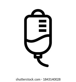iv icono de goteo o logotipo símbolo de signo aislado ilustración vectorial - iconos vectoriales de estilo negro de alta calidad
