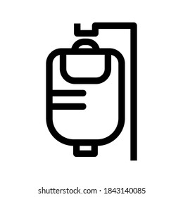 iv icono de goteo o logotipo símbolo de signo aislado ilustración vectorial - iconos vectoriales de estilo negro de alta calidad
