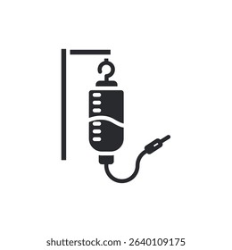 iv drip icons isolated on White Background. Flat style design
