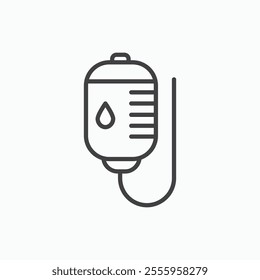 IV drip isolated icon. vector illustration.
