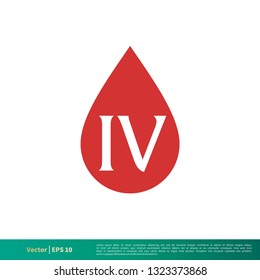 IV droplet Icon Vector Logo Template Illustration Design. Vector EPS 10.
