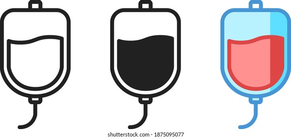Iv icon , vector illustration