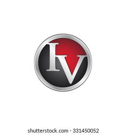 IV initial circle logo red