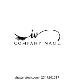 IV Logo-Logo-Logo-Wimpernvektor