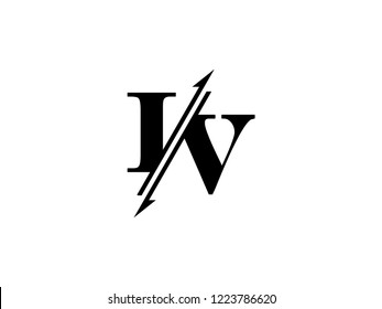 IV initials logo sliced