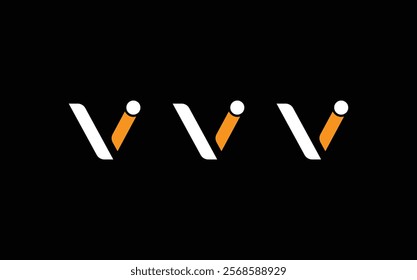  IV logo Minimal Innovative Initial VI logo. Alphabet letter icon logo VI. iv letter check mark logo
