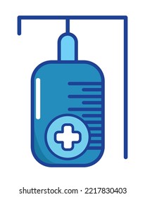 iv stand medicine flat icon