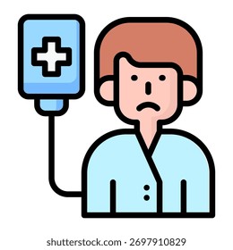 IV Therapie Icon Element für Design