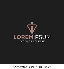 iv triangle logo design inspiration