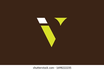 IV or VI and I or V Letter Initial Logo Design, Vector Template