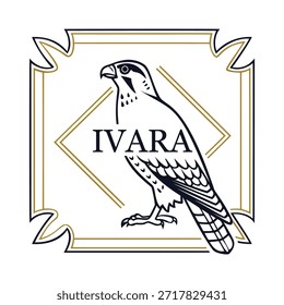  PLANTILLA DE DISEÑO DE LOGOTIPO DE VECTOR IVARA