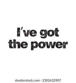 I've got the power text on white background.