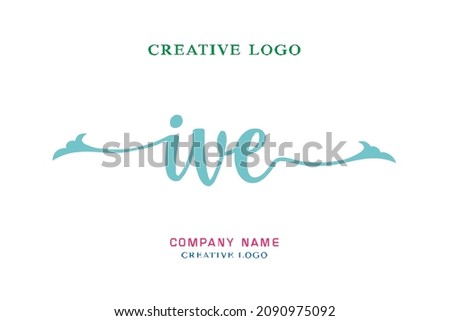 IVE lettering logo is simple, easy to understand and authoritative