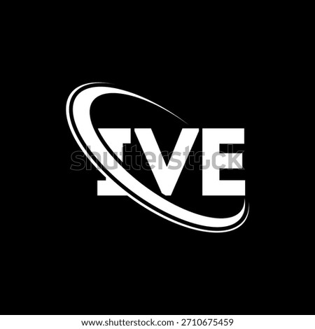 IVE logo. IVE letter. IVE letter logo design. Initials IVE logo linked with circle and uppercase monogram logo. IVE-typography for technology, business and real estate brand.