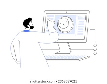 IVF embrio culture abstract concept vector illustration. Laboratory worker deals with IVF embryo culture, reproductive medicine and infertility, embryos cultured in incubators abstract metaphor.