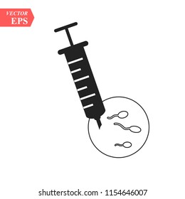 ivf icon isolated on white background, vector illustration, ivf logo concept eps10