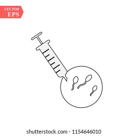 icono de ivf aislado en fondo blanco, ilustración vectorial, concepto de logotipo de ivf eps10