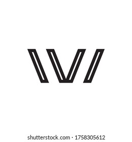 vector de diseño de logotipo de letras IVI